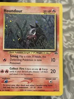 2001 POKEMON NEO DISCOVERY #5/75 HOUNDOUR HOLO - Image 4