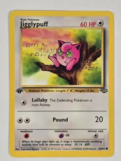 1999 Pokemon TCG Jungle Set Jigglypuff 1st Edition #54/64 CLEAN Ships FAST - Image 1