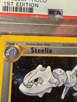 Steelix-Holo 1st Edition Pokemon Neo Genesis 1st Edition 15 NM PSA MINT 9 Swirl - Image 5