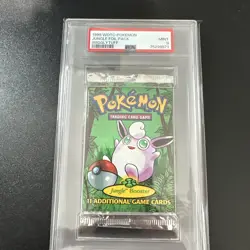 1999 Pokemon Jungle Foil Booster Pack PSA 9 Wigglytuff Sealed WOCT Mint - Image 1