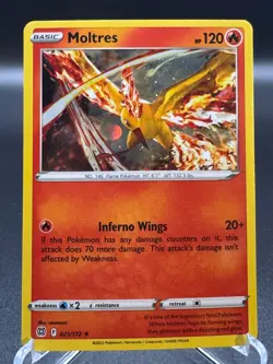 Pokemon TCG Moltres Sword & Shield: Brilliant Stars 021/172 Cosmo Holo - Image 1