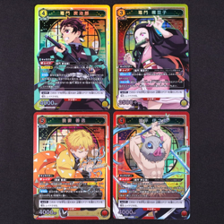 Union Arena Demon Slayer Tanjiro Nezuko Zenitsu Inosuke SR set Holo Bandai - Image 1