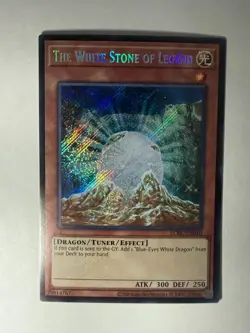The White Stone of Legend LCKC-EN010 Secret Rare Yugioh Unlimited Edition Mint - Image 1