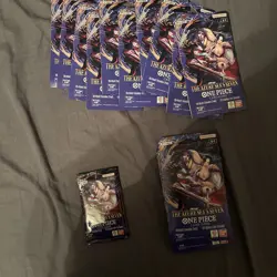 (15) One Piece TCG OP-14 Sleeved Booster Pack Azure Sea's Seven LOT OF 15 - Image 1