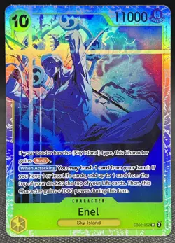 Enel EB02-052 English SR Extra Booster: Anime 25th Collection One Piece TCG - Image 1