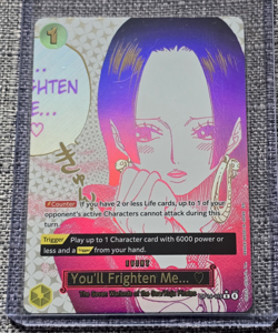 One Piece OP14-118 The Azure Sea's Sea - You'll Frighten Me... (RARE - ALT ART) - Image 1