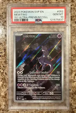 Mewtwo SVP 052 151 Ultra Premium Collection Promo Pokemon Card PSA 10 Gem Mint - Image 1