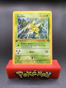 Scyther 26/64 Jungle 1st Edition Non-Holo Rare - MP/HP Pokemon Card - Image 1