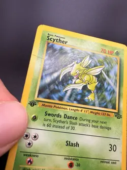 Scyther 26/64 Jungle 1st Edition Non-Holo Rare - MP/HP Pokemon Card - Image 2