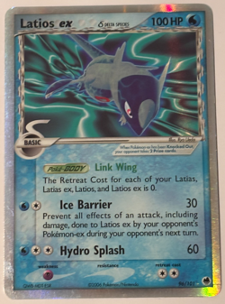 Latios ex (Delta Species) 96/101 - EX Dragon Frontiers Holo Rare Pokemon Card MP - Image 1