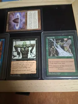 MTG Card Tempest cards Intuition #70, Reanimate #151, Earthcraft #222, and Lotus - Image 4