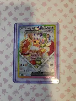 2025 POKEMON SVP EN-SV BLACK STAR PROMO #174 EEVEE ex PRISMATIC EVOLUTIONS CARD - Image 1