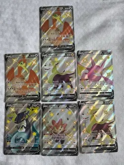 Pokemon Sword & Shield SWSH Black Star Promos V Cards Lot Of 7 NM Condition - Image 1