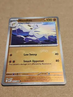 Mienshao Master Ball Pattern 053/086 Pokemon SV: White Flare Card NM English - Image 1