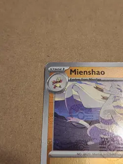 Mienshao Master Ball Pattern 053/086 Pokemon SV: White Flare Card NM English - Image 3