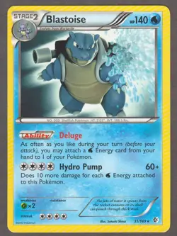 Blastoise 31/149 Boundaries Crossed 2012 Pokemon Card LP Lightly Played Rare - Image 1