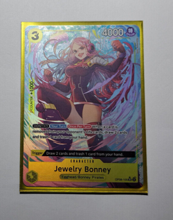 One Piece Card Game Jewelry Bonney OP08-105 SR English Alt Art Two Legends - Image 1