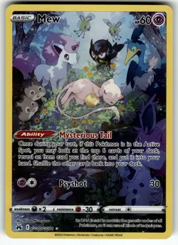 Mew GG10/GG70 Crown Zenith: Galarian Gallery LP Pokemon Card TCG - Image 1