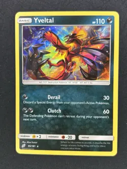 Yveltal 95/181 - Sun & Moon Team Up Holo Rare Pokemon Card - NM - Image 1