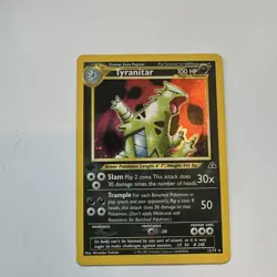 1st Edition Tyranitar 12/75 Neo Discovery Holo Wotc Pokemon Card LP - Image 1