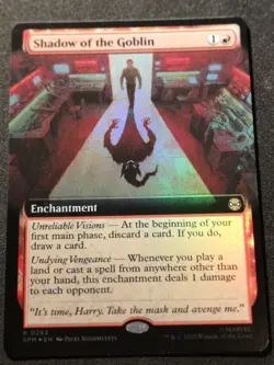 Shadow Of The Goblin - Foil - Extended Art - SPM - MTG - EN - NM - 0262 - Image 1