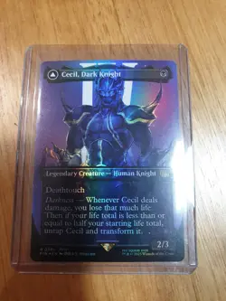 FOIL Cecil, Dark Knight (BORDERLESS) MTG | NM | Final Fantasy FF - Image 1