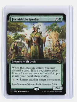 Formidable Speaker MTG Lorwyn Eclipsed #R 0366 Rare Extended Art Creature - Image 1