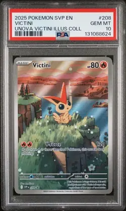 PSA 10 - 2025 Pokemon Unova VICTINI Illusion Collection Box #208 (8624) - Image 1