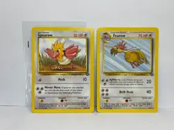 Spearow 62/64 & Fearow 36/64 Jungle - 2 Card Lot LP Pokemon WOTC Vintage - Image 1