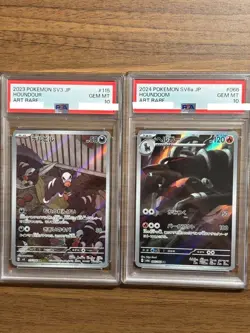 PSA 10 SEQ Houndour Houndoom 066/064 Night Wanderer sv6a sv3 Japanese Pokemon - Image 1