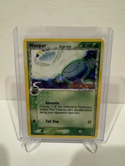 2006 Pokemon Stamped Reverse Holo Wooper - EX Dragon Frontiers- 71/101- LP - Image 1
