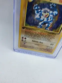 Machamp Pokemon (1999) Base Set 1st Ed. 8/102 Holo. Cgc 5 - Image 5