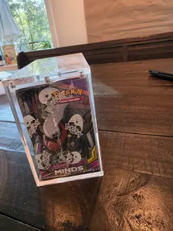 Pokemon TCG Sun & Moon Unified Minds Boosteer Display Box Sealed w/ Acrylic Case - Image 3
