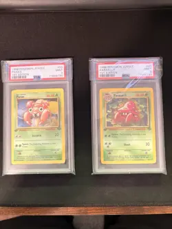 1999 Pokemon Jungle Paras 59/64 1st Edition + Parasect 41/64 1st Edition PSA 9 - Image 5