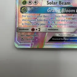 2018 Pokemon Ultra Prism Secret Rare Leafeon GX 157/156 NM - Image 3