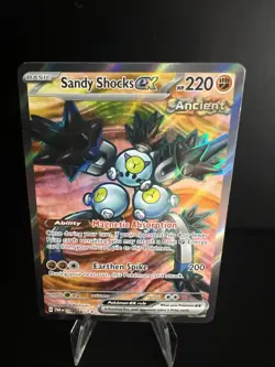 Pokemon Sandy Shocks ex 228/182 SV04: Paradox Rift Full Art Holo HP220 - Image 1