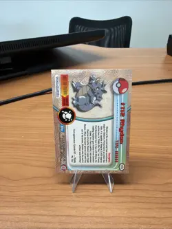 Pokemon 2000 Topps Rhydon #112 TV Animation Edition, Near Mint - Image 2