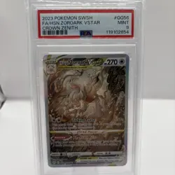 POKEMON 2023 Crown Zenith Full Art HISUIAN ZOROARK Vstar #GG56 PSA 9 Mint - Image 1
