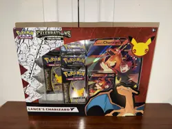Pokemon TCG: Celebrations Collection Box - Lance's Charizard V - New & Sealed 820650809392 - Image 1