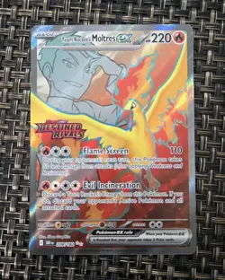 Pokemon TCG Team Rocket's Moltres ex Destined Rivals Stamped UPC Promo Set - Image 2