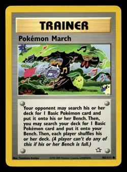 Pokemon March 102/111 Common Neo Genesis WOTC Pokemon MP - Image 1