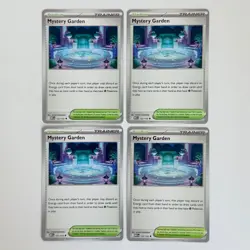 x4 Mystery Garden 122/132 - Mega Evolution - Pokemon Playset - NM English - Image 1