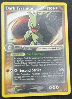 Pokemon TCG Dark Tyranitar 20/109 Team Rocket Returns Regular Non-Holo MP - Image 1