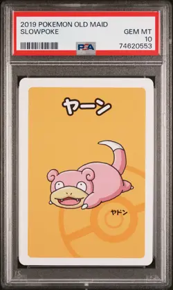 2019 Pokemon Old Maid (Series 1) - Slowpoke PSA10 GEM MINT - Image 2