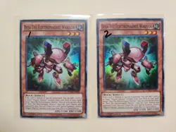 3x Yugioh! Beta The Electromagnet Warrior SDMY-EN002 Super Rare 1st Edition LP - Image 1