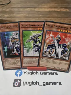 Yu-Gi-Oh Silent Swordsman LV3 LV5 LV7 Common Different Sets Light Played - Image 1