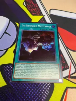 The Monarchs Masterplan Super Rare OP29-EN012 Yugioh NEW - Image 1