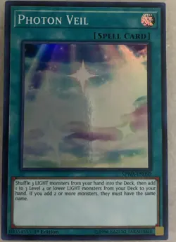 Photon Veil- SPWA-EN050. Yugioh- Super Rare - 1ST E.- LP - Image 1