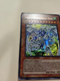 2x Yugioh! Stardust Dragon/Assault Mode Secret Rare DPCT-EN003 LP - Image 3