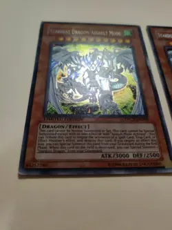 2x Yugioh! Stardust Dragon/Assault Mode Secret Rare DPCT-EN003 LP - Image 5